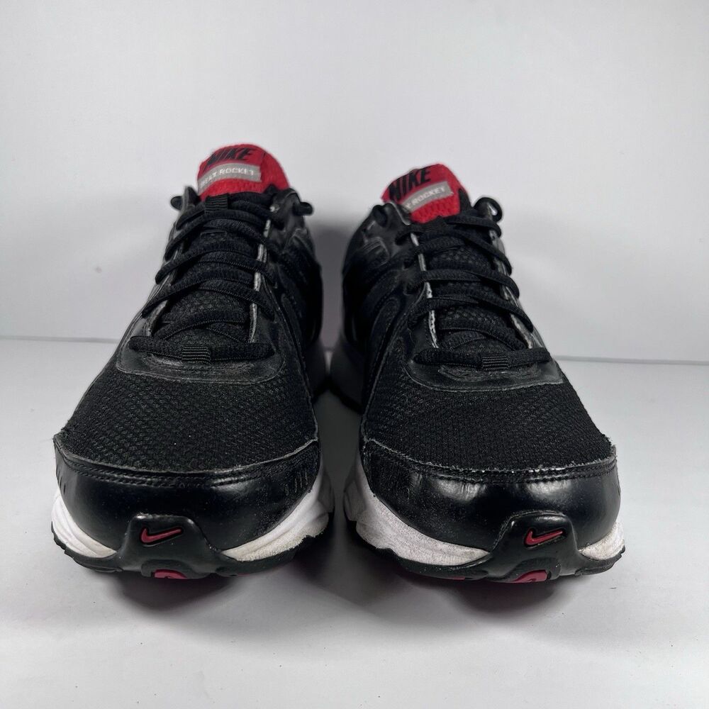 Nike Reax Rocket Lace Up Athletic Shoes Sneakers Black/Red 2010 Men's Size 9 - Picture 2 of 8